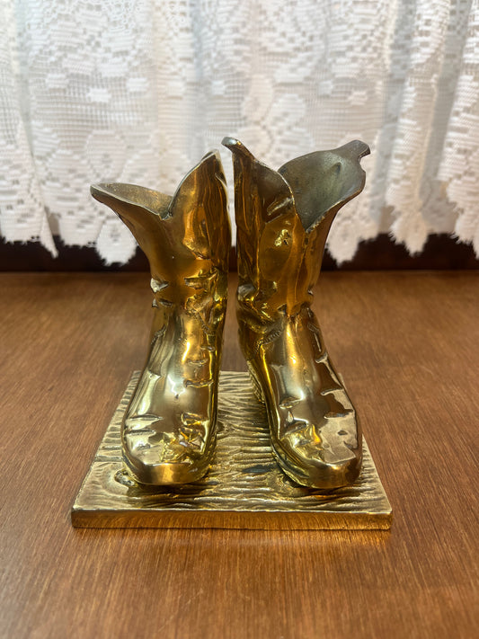 Solid Decorative Brass Cowboy Boots