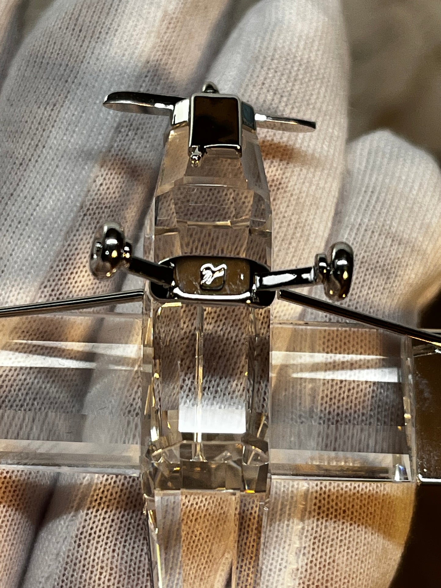 Collectible Clear Airplane Figurine