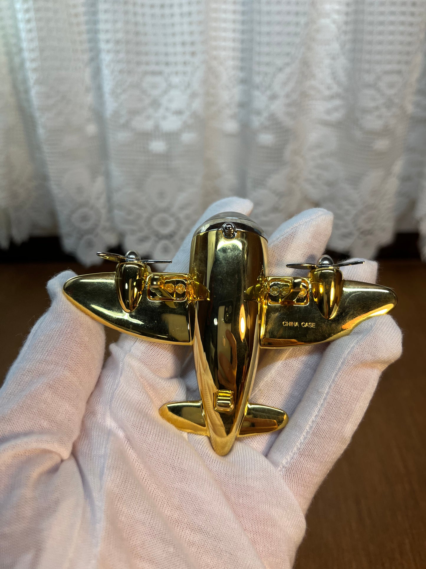 Collectible Mini Timex Clock Air Plane