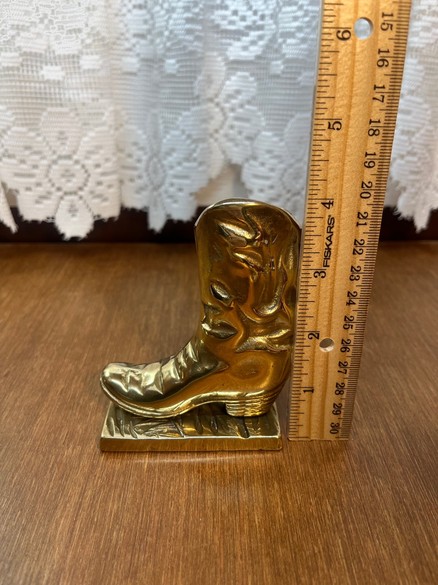 Brass Cowboy Boot