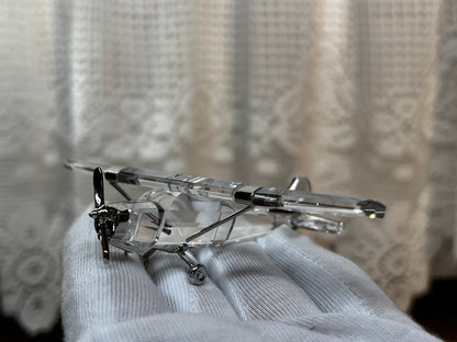 Collectible Clear Airplane Figurine