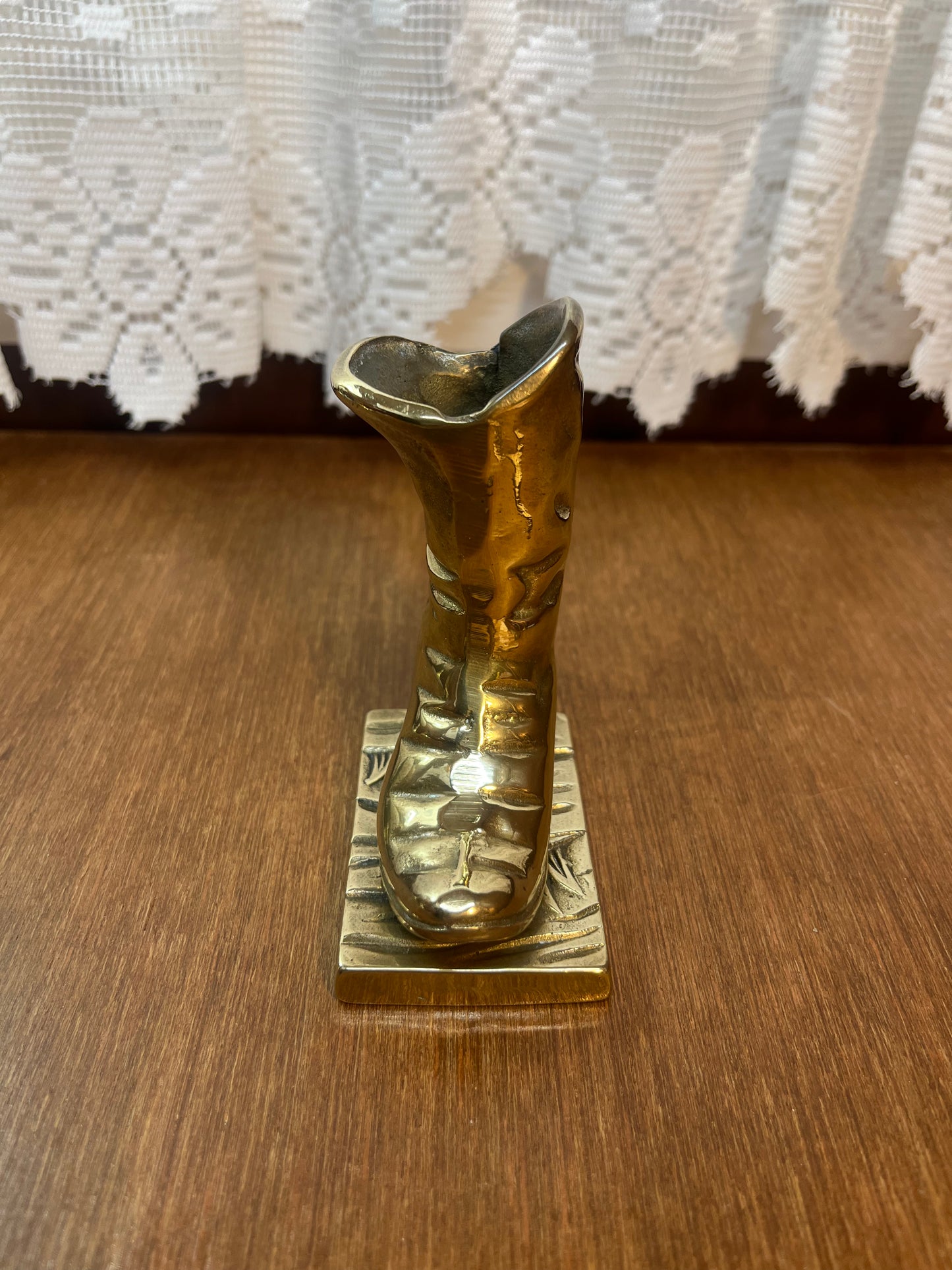 Brass Cowboy Boot