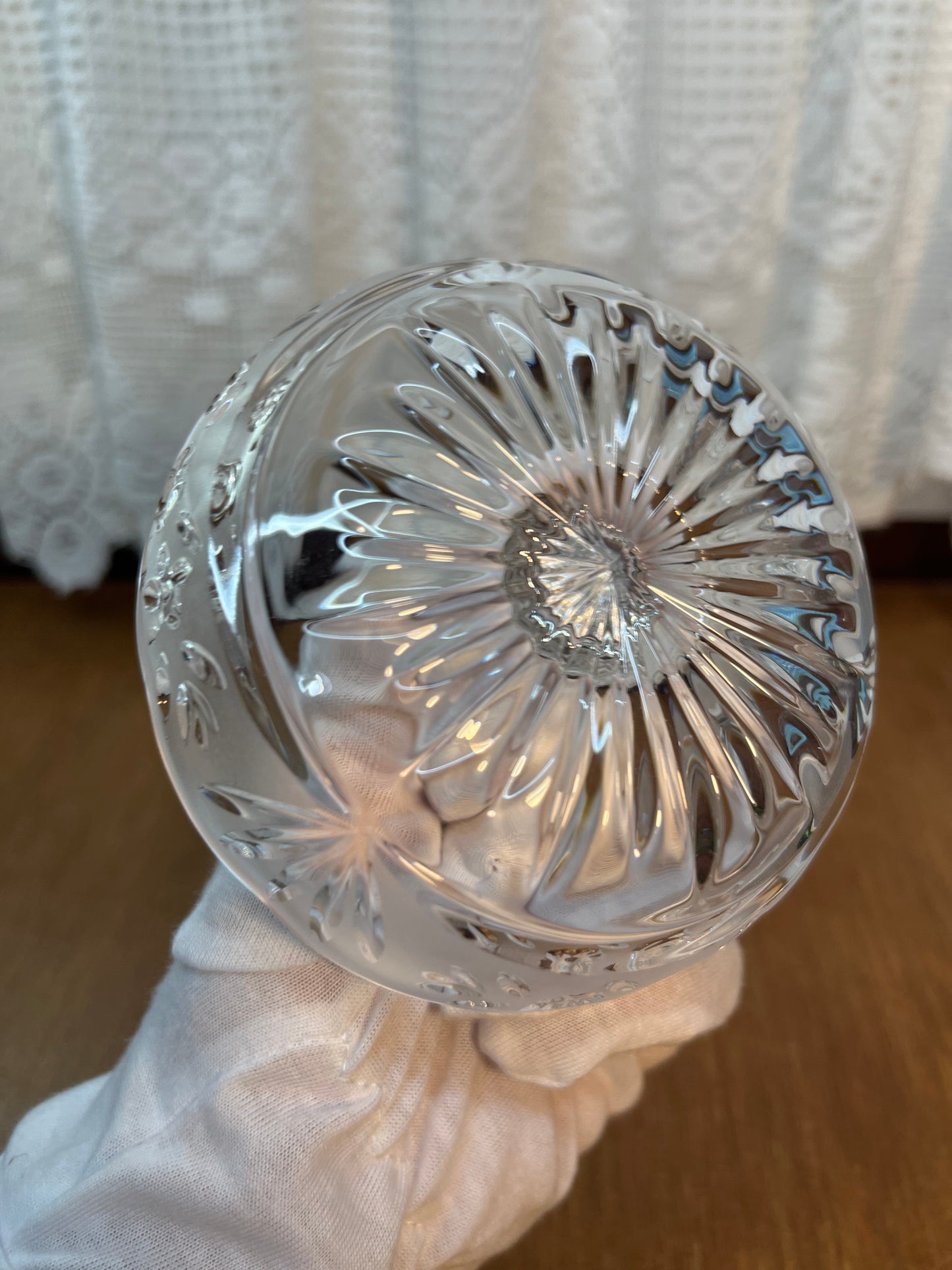 Vintage Floral Frosted Ring Holder