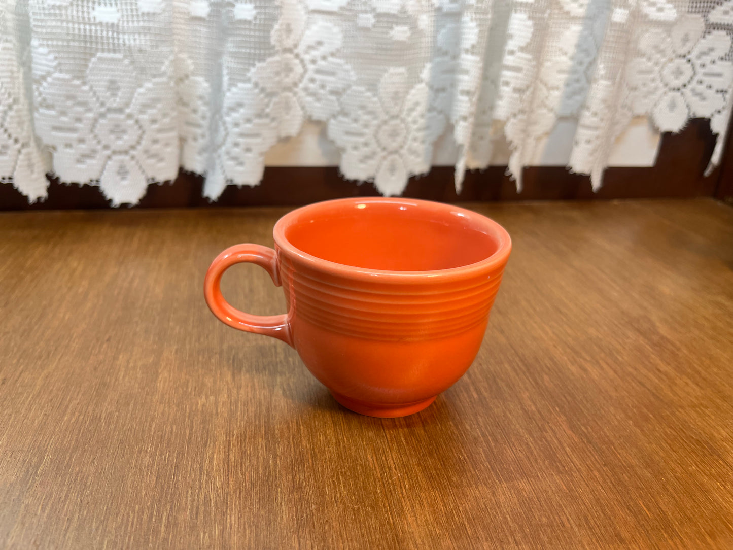 Orange RRC Lead Free Homer Laughlin Fiesta Ware Tea Cup