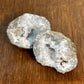 Geode With White And Grey Crystals