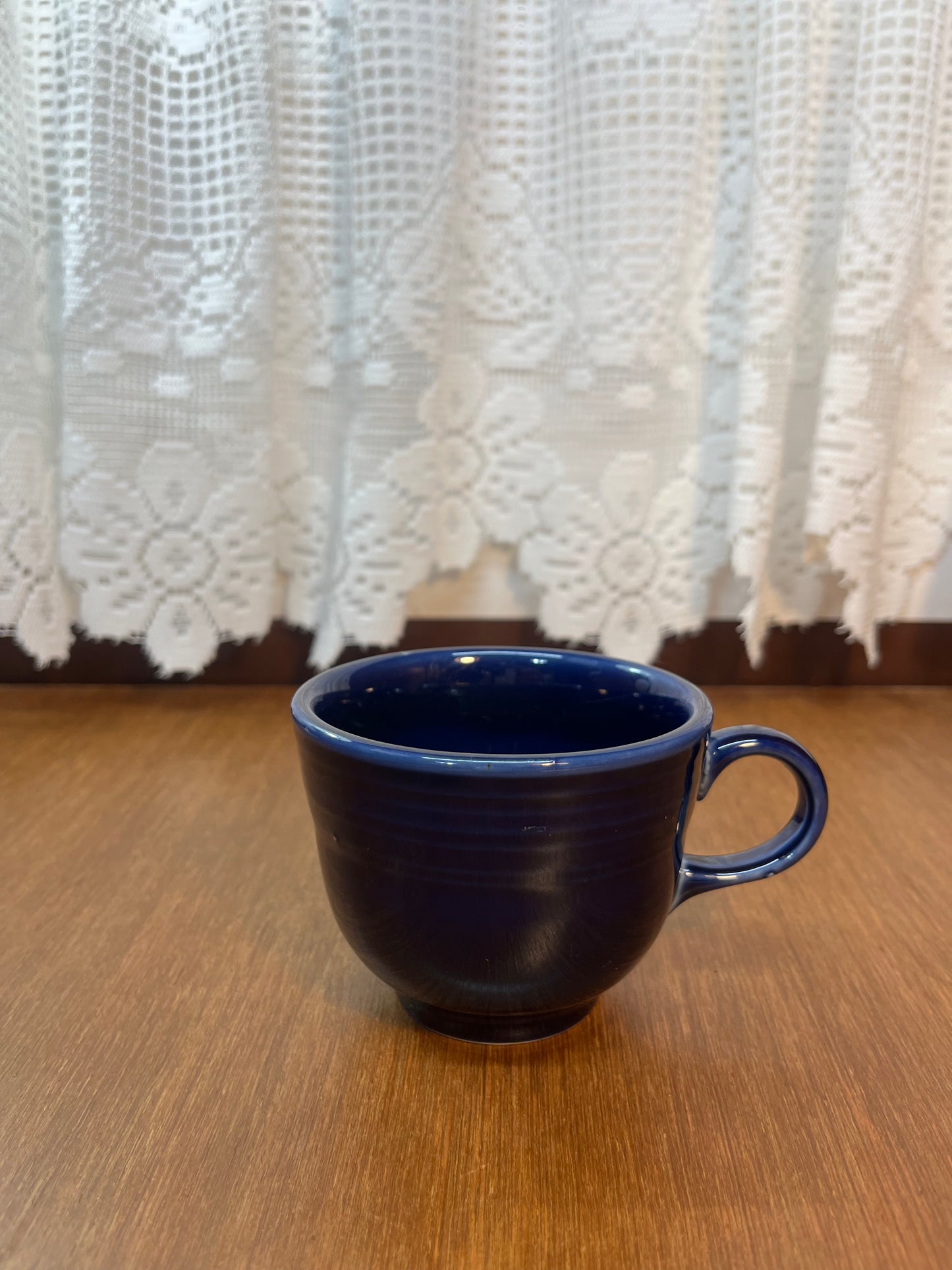 Dark Blue RRC Lead Free Homer Laughlin Fiesta Ware Tea Cup