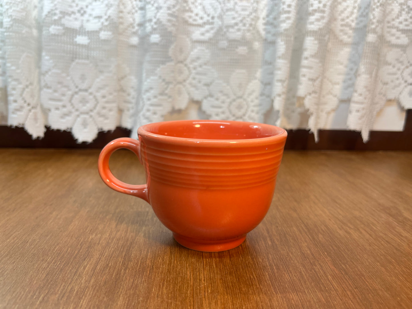 Orange RRC Lead Free Homer Laughlin Fiesta Ware Tea Cup