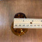 Vintage Amber L.E. Smith Moon And Star Candle Holder