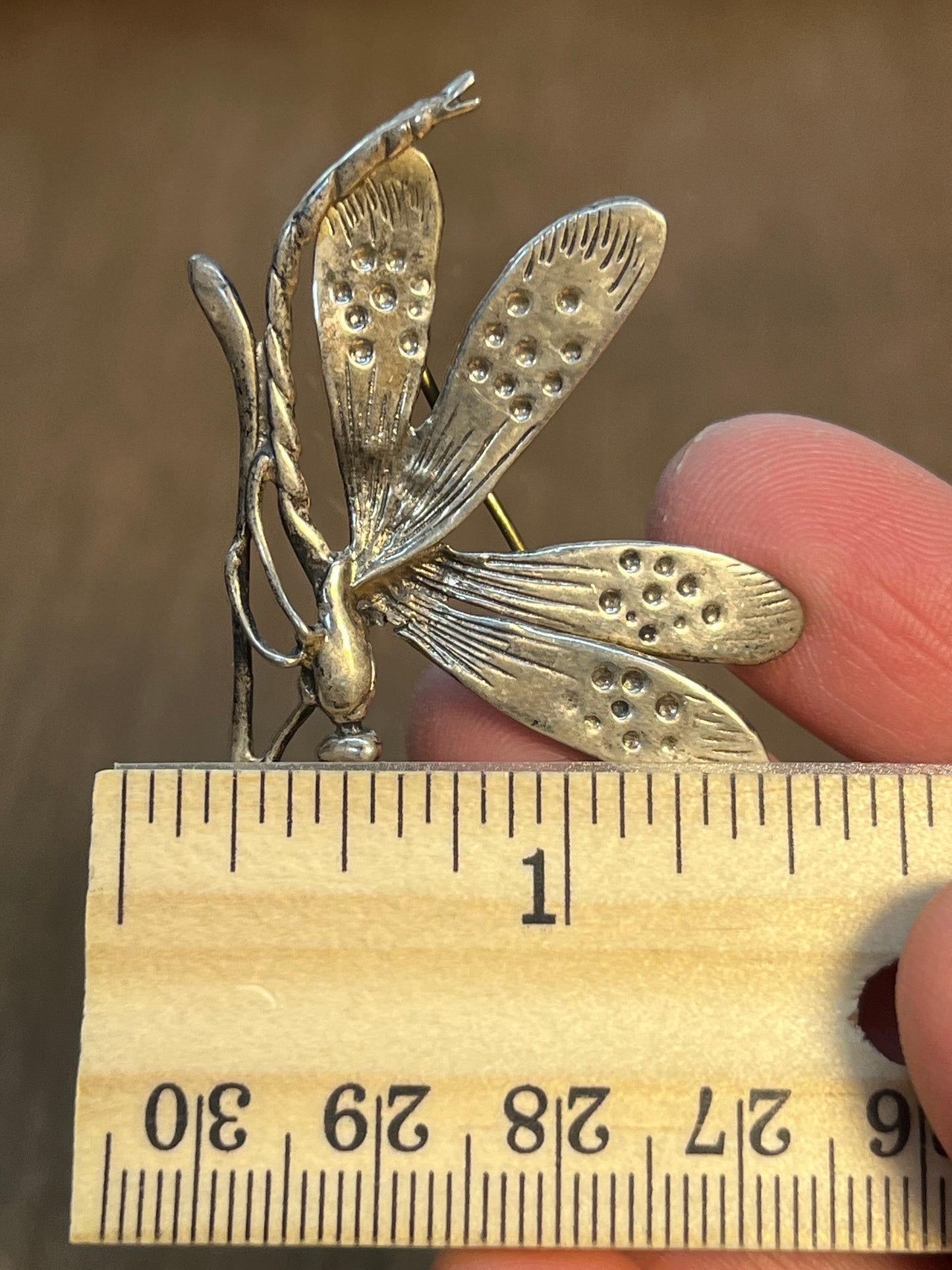 Vintage 925 Dragonfly Brooch