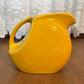 Vintage Discontinued Small Marigold Fiesta Ware Disk Juice Pitcher