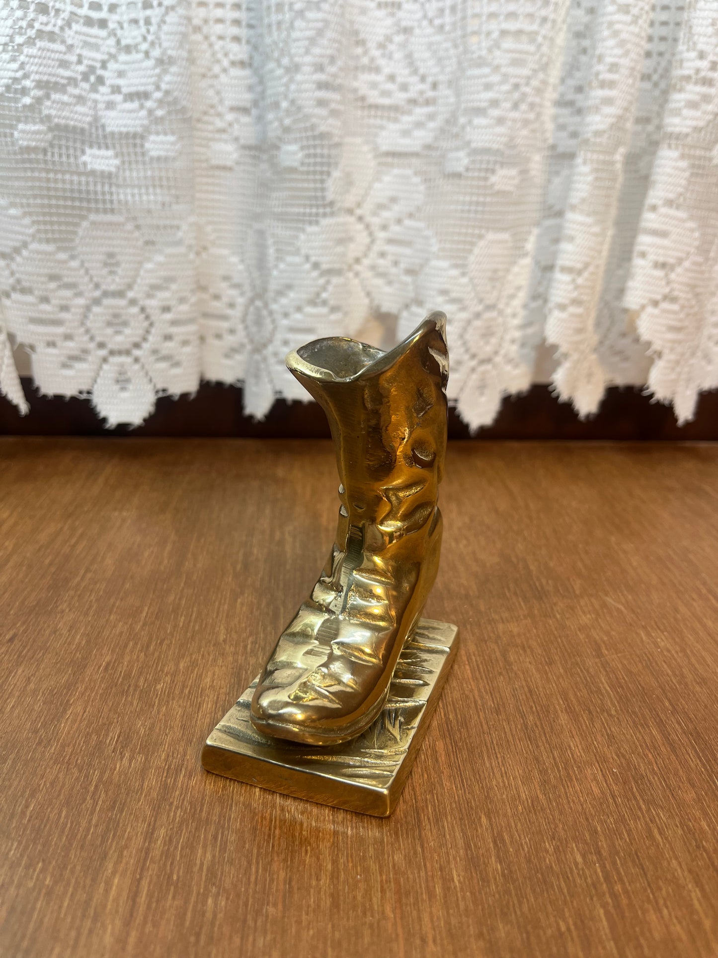 Brass Cowboy Boot