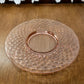 Vintage Manganese Pink Diamond Quilted Depression Glass Plates