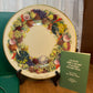 Vintage Limited Edition Collectible 1989 Lenox Colonial Christmas Wreath Series Plate