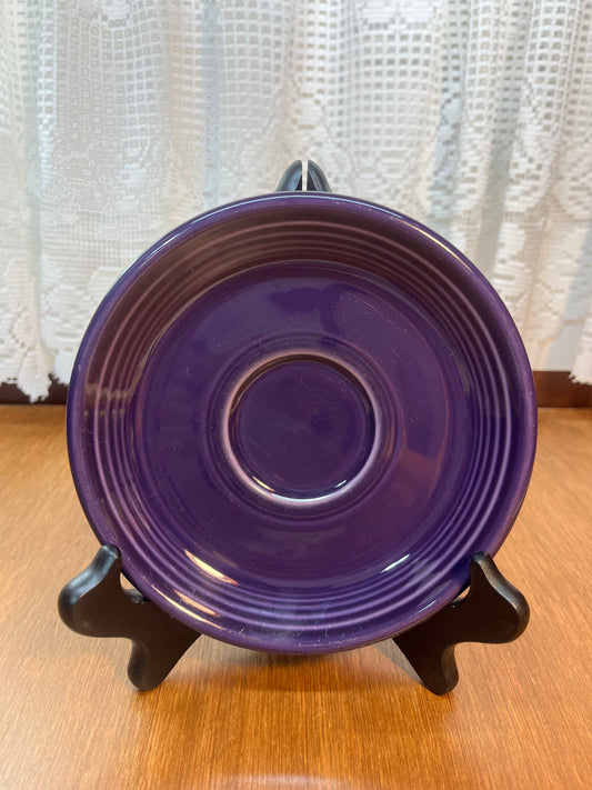 Purple RRC Lead Free Homer Laughlin Fiesta Ware Tea Cup Plate