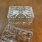 Vintage Crystal 24% Pbo Made In Poland Trinket Box