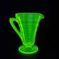 Vintage Clear Uranium Glass Creamer