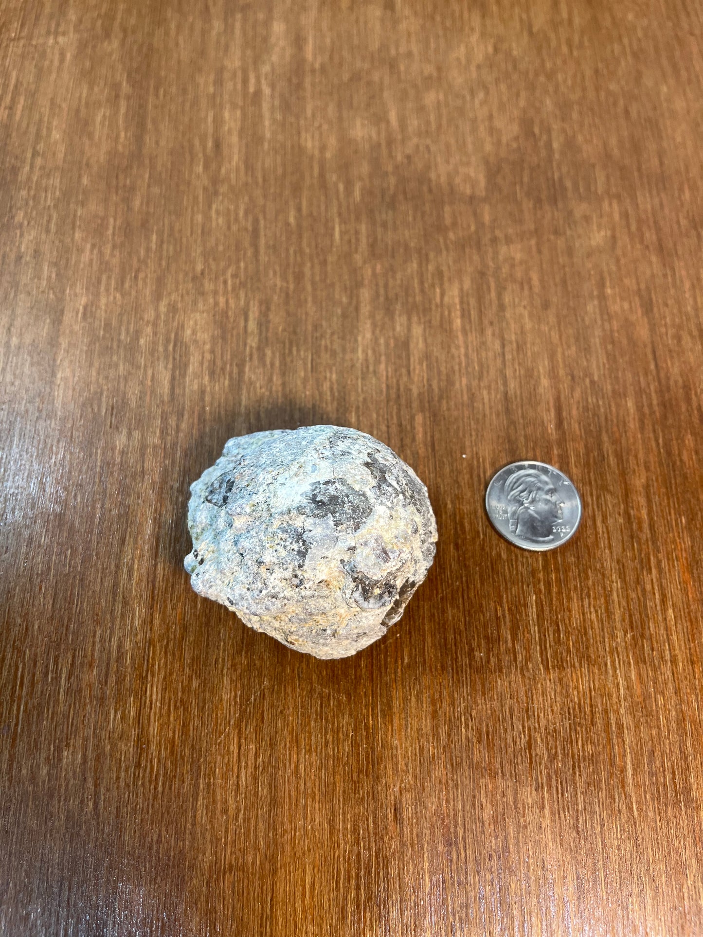 Natural Blue Mineral Crystal Filled Geode