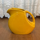 Vintage Discontinued Small Marigold Fiesta Ware Disk Juice Pitcher