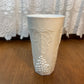 Vintage Milk Glass Grape Harvest Pattern Tumbler