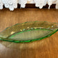 Vintage Green Leaf Heisey Trinket Dish