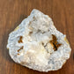 Small White & Brown Crystal Filled Geode