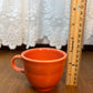 Orange RRC Lead Free Homer Laughlin Fiesta Ware Tea Cup