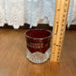 Vintage Collectible Ruby Stained Sandusky, Ohio Souvenir Glass