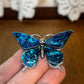 Vintage Blue Butterfly Brooch