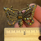 Two Vintage Sweet Romance USA Butterfly Brooches