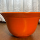 Vintage Hall Radiant Ware Atomic Orange Mixing Bowl