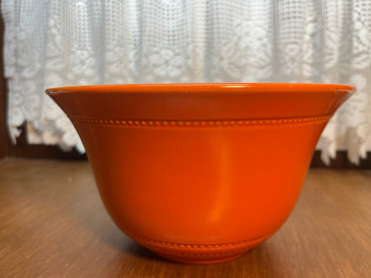 Vintage Hall Radiant Ware Atomic Orange Mixing Bowl