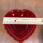 Vintage Ruby Red Fluorescent Heart