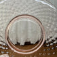 Vintage Manganese Pink Diamond Quilted Depression Glass Plates