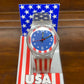 Vintage USA Collection Red, White & Blue Patriotic Watch