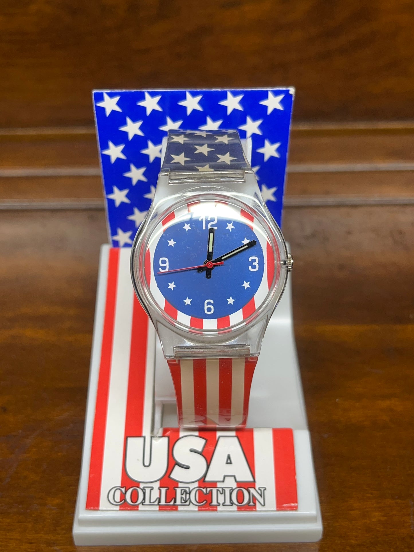 Vintage USA Collection Red, White & Blue Patriotic Watch