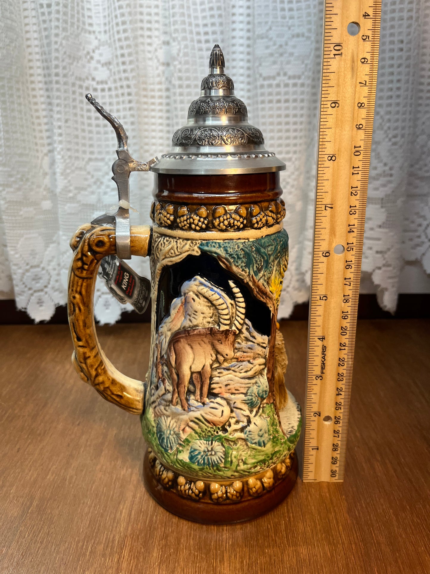 Made In Germany Owl Wildlife King Beer Stein