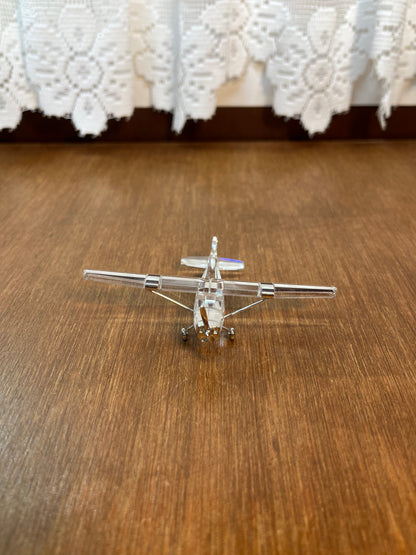 Collectible Clear Airplane Figurine