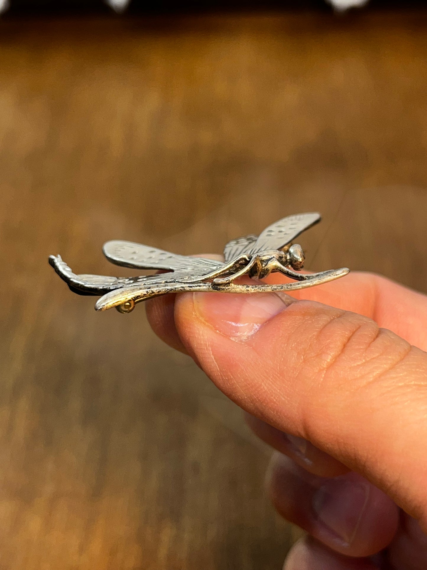 Vintage 925 Dragonfly Brooch