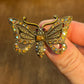 Two Vintage Sweet Romance USA Butterfly Brooches