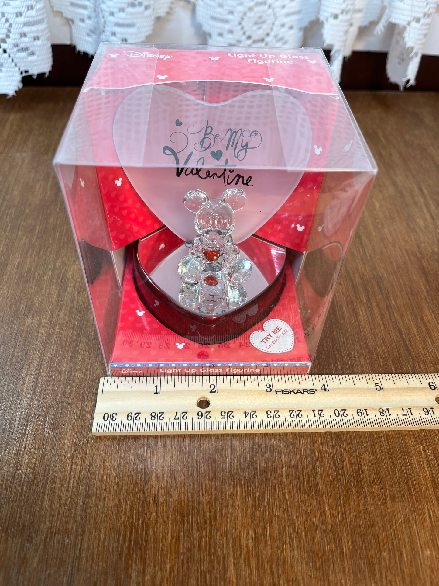 Light Up Valentines Day Disney Mickey Mouse Figurine