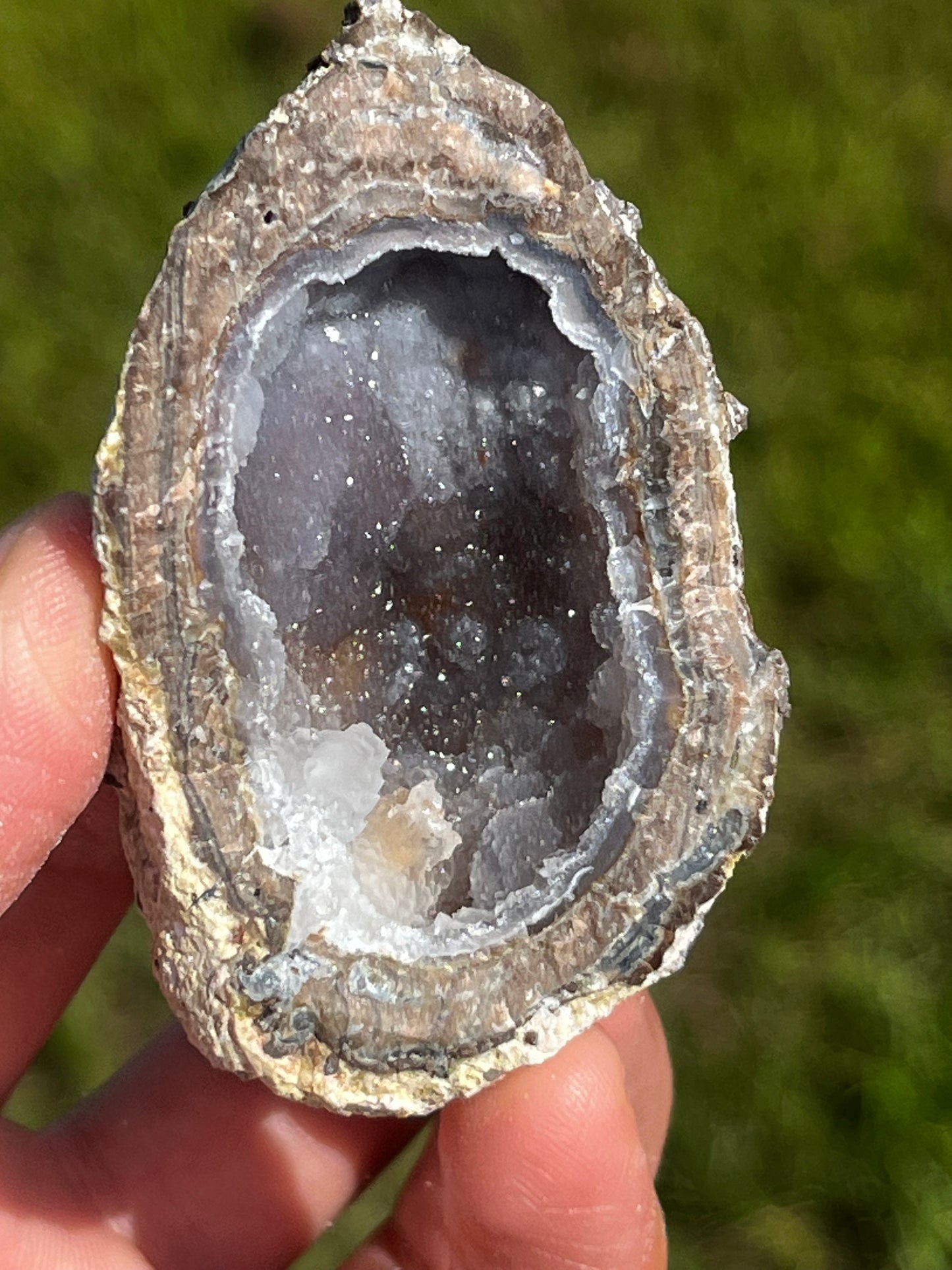 Natural Amethyst Crystal Filled Geode