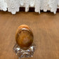 Brown Polished Marbled Color Egg With Stand