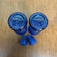 Vintage Blue Glass Avon Salt & Pepper Shakers