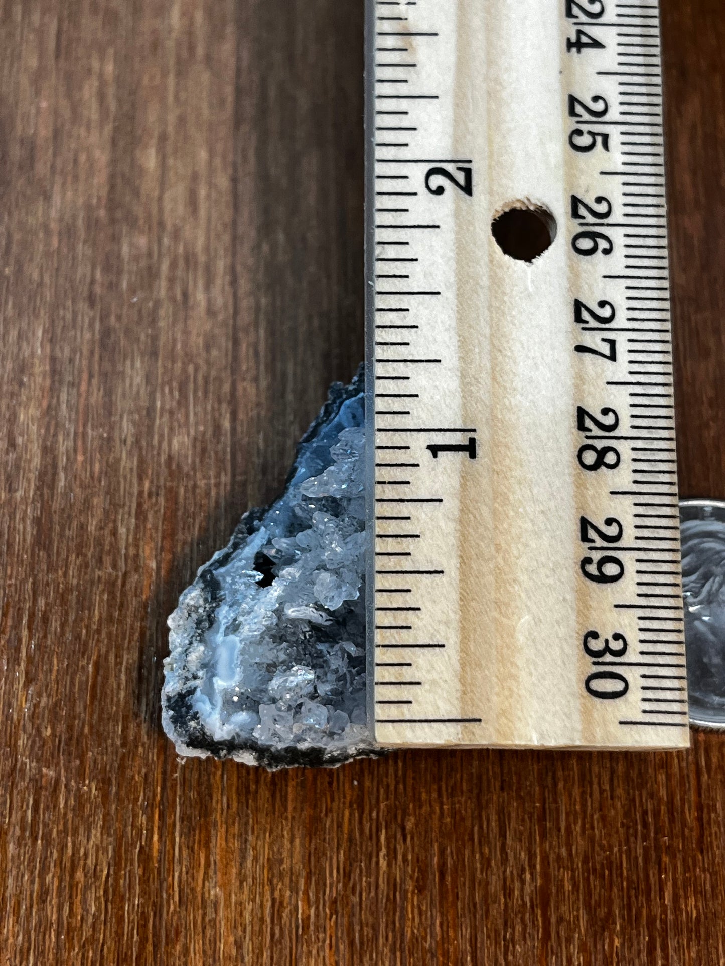 Small Gray Crystal Geode