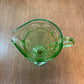 Vintage Uranium Indiana Glass Tea Room Cream And Sugar Set