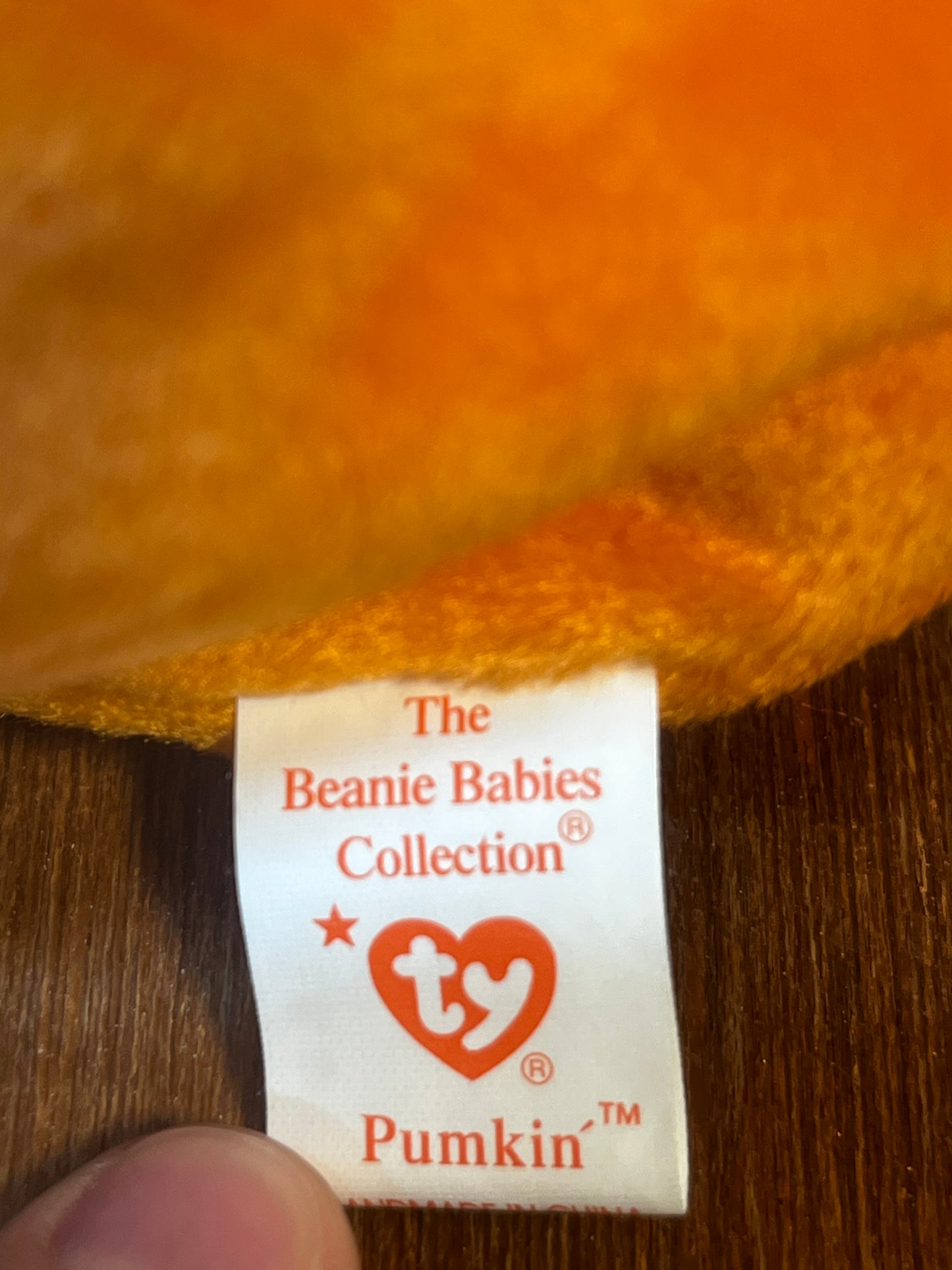 Pumpkin TY Beanie Baby 1998