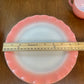 Vintage 1950’s Crinoline Hazel Atlas Pink Ruffled 12 Piece Dinning Set