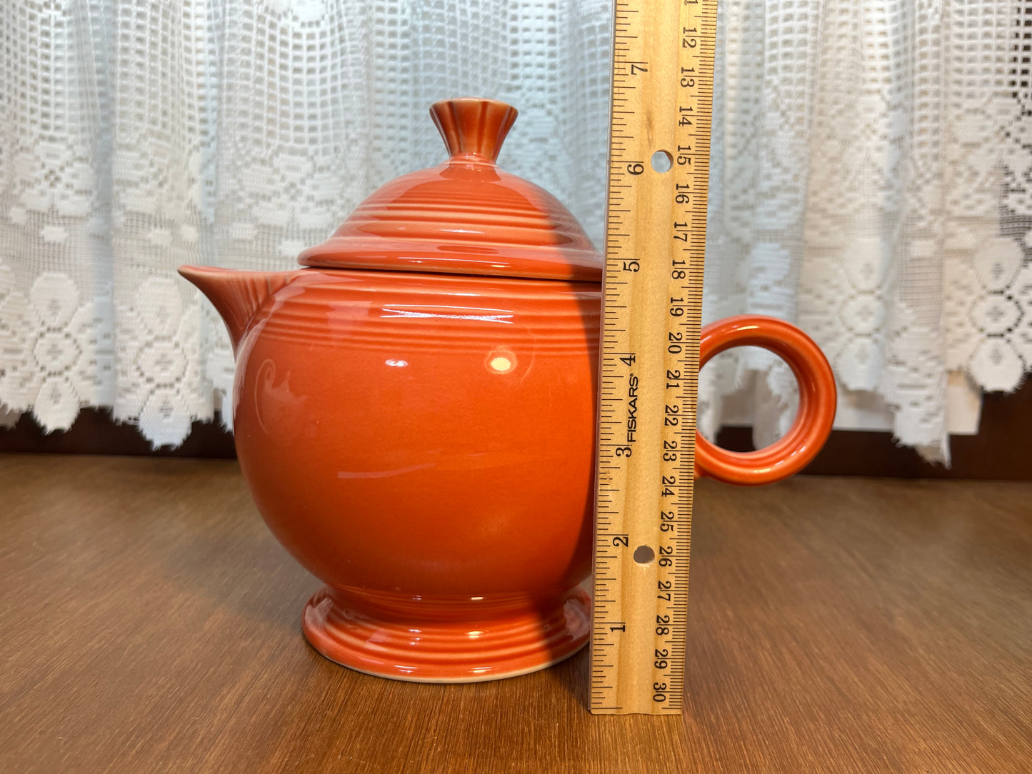 Vintage Persimmon Fiesta Ware Pitcher