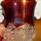 Vintage Collectible Ruby Stained Winona, Minnesota Souvenir Glass