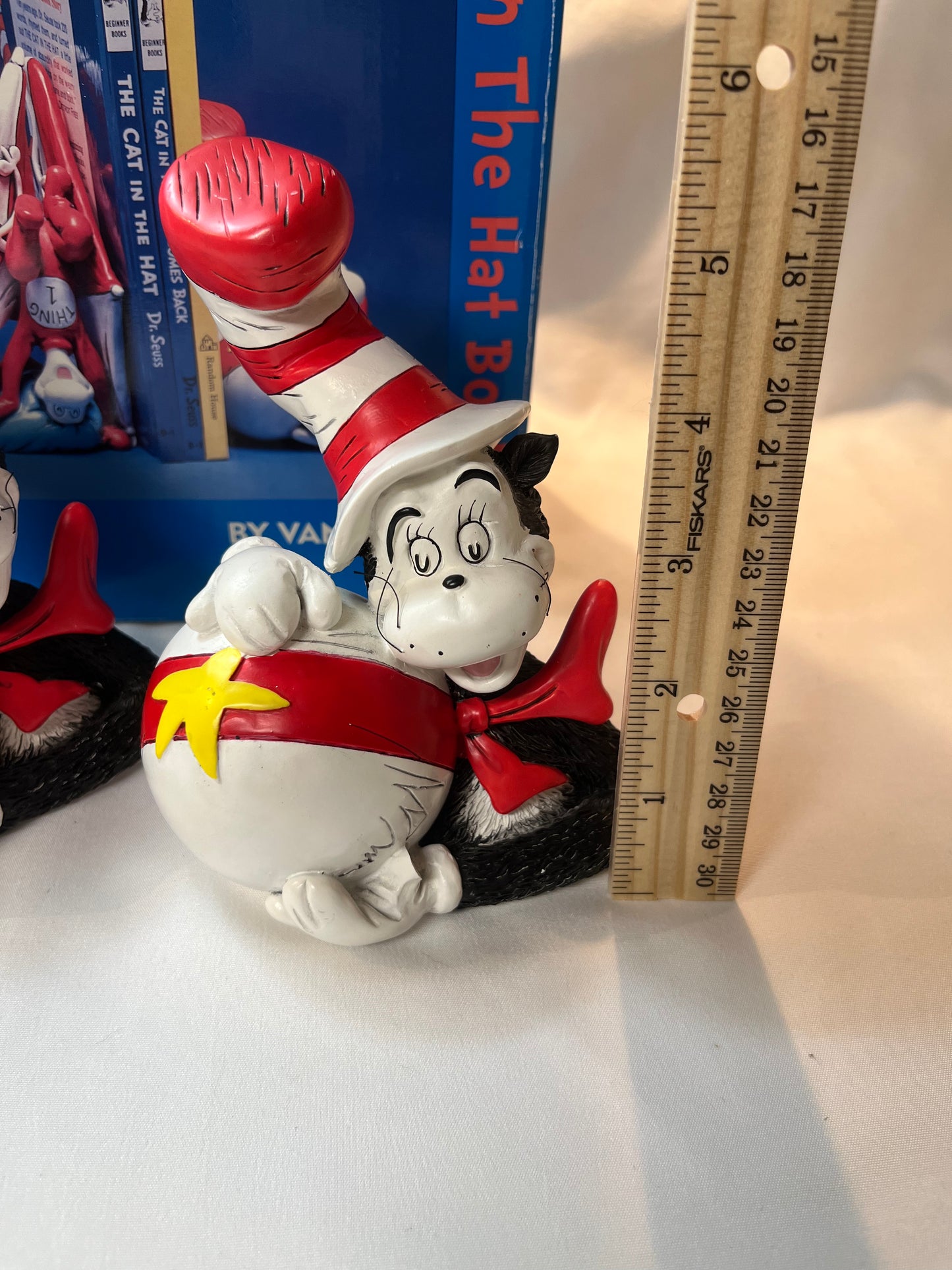 Vintage Cat In The Hat Dr. Seuss Bookends